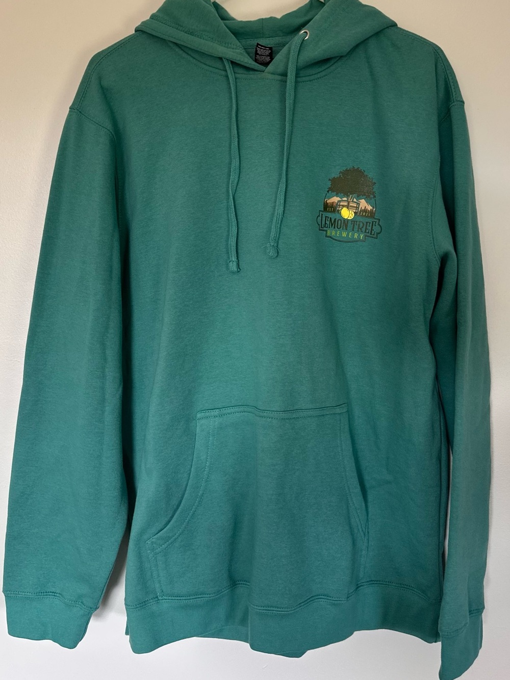 Teal Lemon Tree Brewery Pullover Hoodie